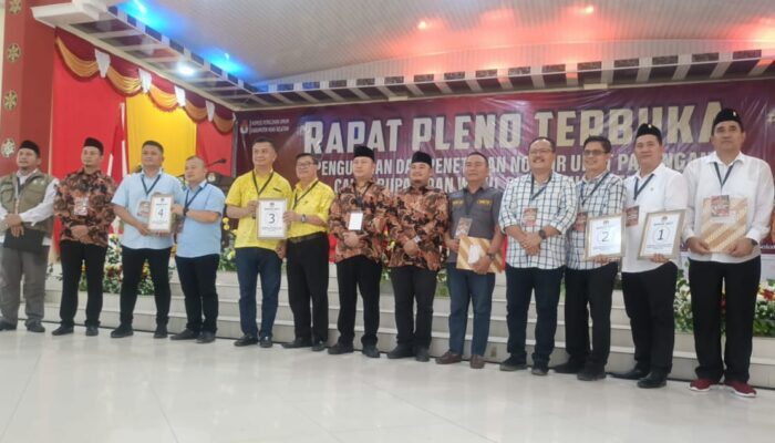 KPU Undi Nomor Urut Paslon Bupati Dan Wakil Bupati Nisel