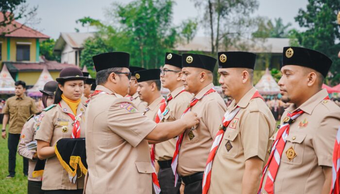 Gerakan Pramuka Kwarcab Kota Medan Pecahkan Rekor MURI Dunia