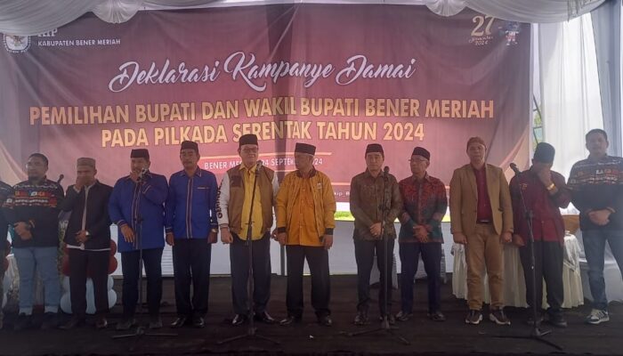 KIP Bener Meriah Deklarasikan Kampanye Damai