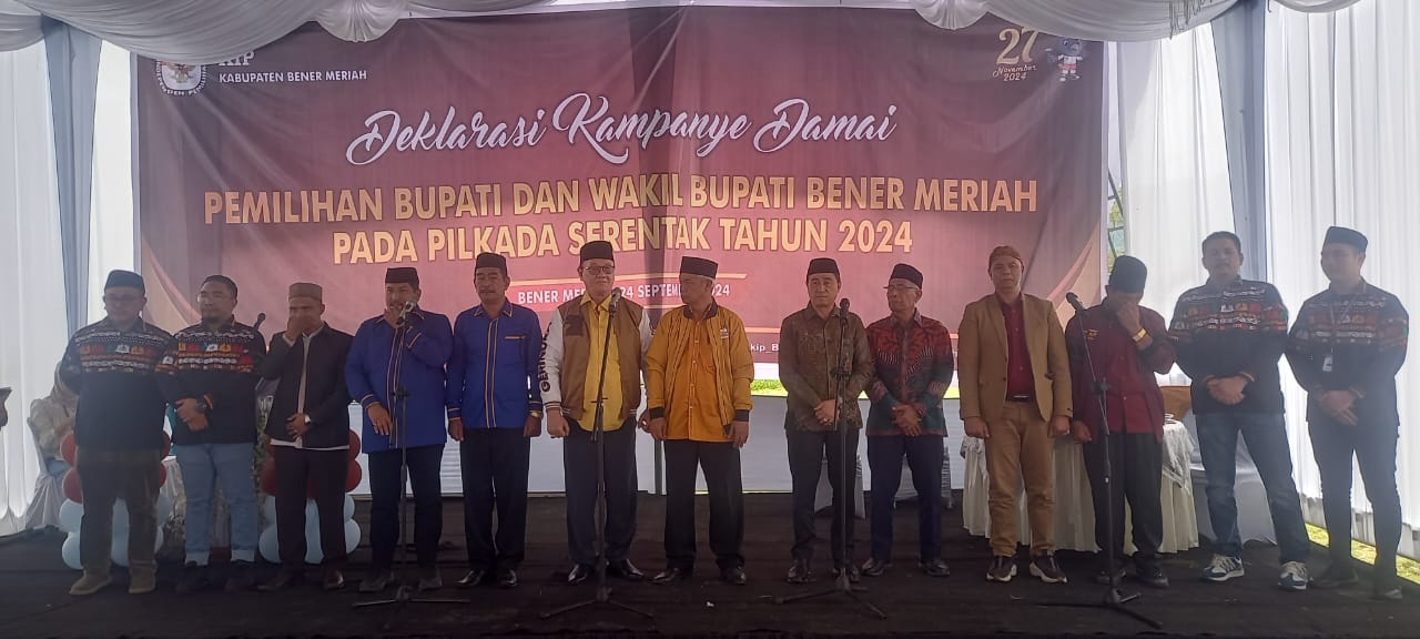 KIP Bener Meriah Deklarasikan Kampanye Damai