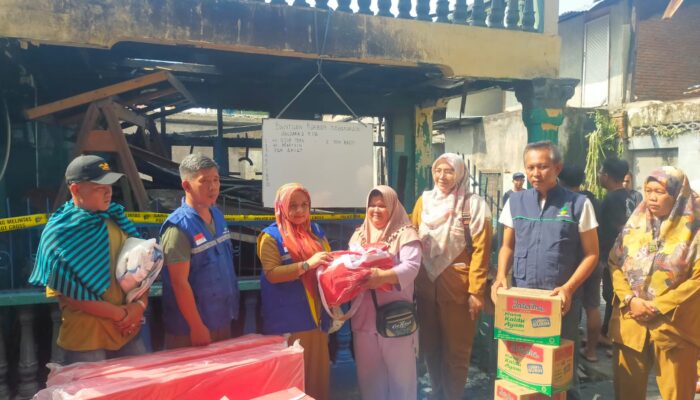 Korban Kebakaran Di Brandan Timur Terima Bantuan 