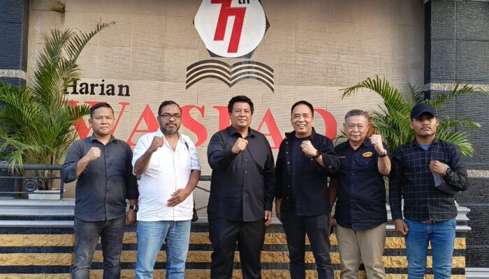 Vandiko Kunjungi Waspada, Hendra DS Apresiasi Perkembangan Samosir