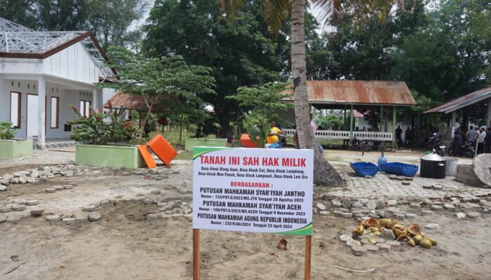 Mahkamah Syar’iyah Jantho Eksekusi Lahan 1 Ha Dan Sejumlah Bangunan