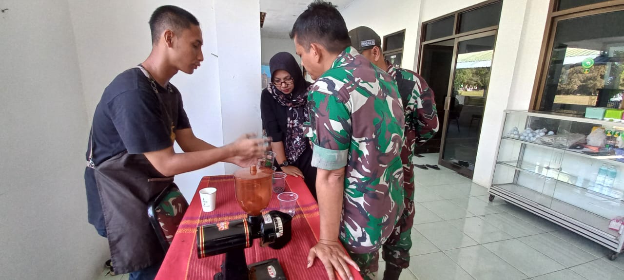 Polbangtan Kementan Beri Pelatihan Barista Di Rindam Iskandar Muda