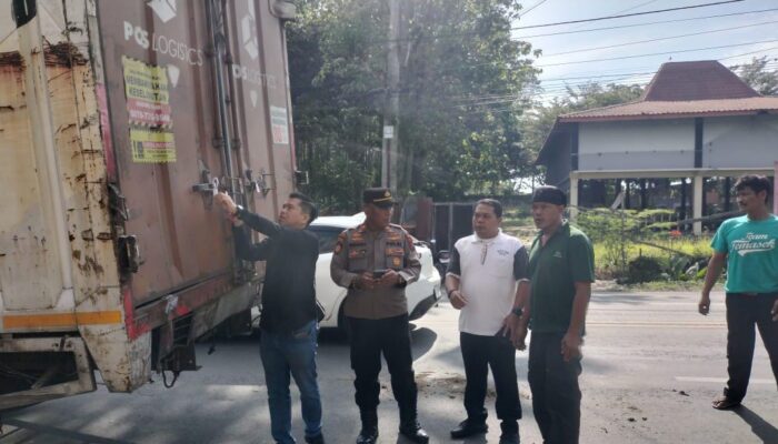 Polres P. Siantar Amankan Penerimaan Logistik Pilkada