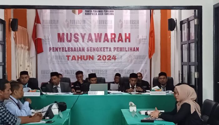 Panwaslih Aceh Tamiang Gelar Sidang Sengketa Pilkada