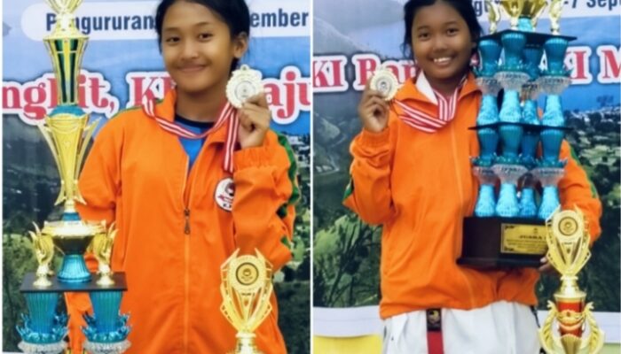 Kakak-beradik Raih Medali Emas Kejurda KKI Piala Bupati Samosir