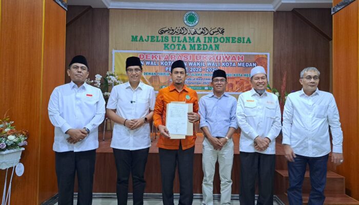 DP MUI Kota Medan Inisiasi Deklarasi Ukhuwah Paslon Wali Kota/Wakil Wali Kota Medan