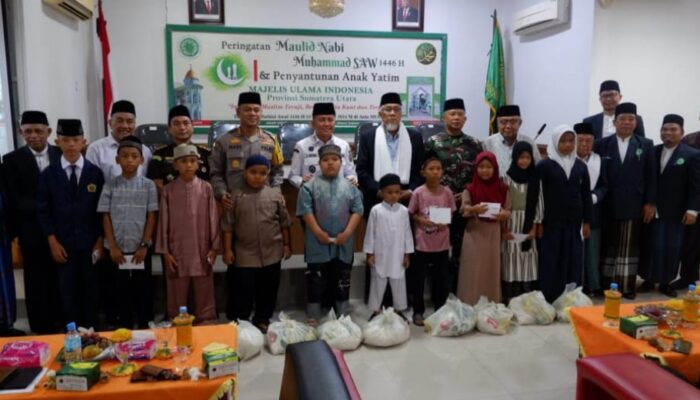 Pj Gubsu Hadiri Perayaan Maulid Nabi Digelar MUI Sumut Sekaligus Gelar Sarasehan