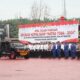 POLDA Sumut menggelar apel Operasi Hatra Toba untuk pengamanan pembukaan PON 2024, Senin (9/9). Waspada/Ist