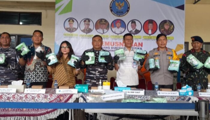 BNNP Sumut Musnahkan 19 Kg Sabu-Sabu