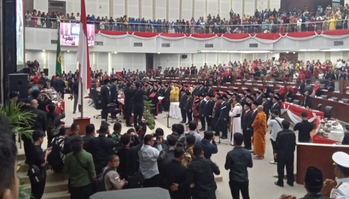 99 Dari 100 Anggota DPRD Sumut Periode 2024-2029 Dilantik