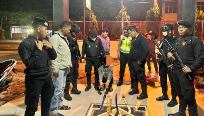 Tim Patroli Gabungan Polres Pelabuhan Belawan Tangkap Anggota Geng Motor Yang Hendak Tawuran
