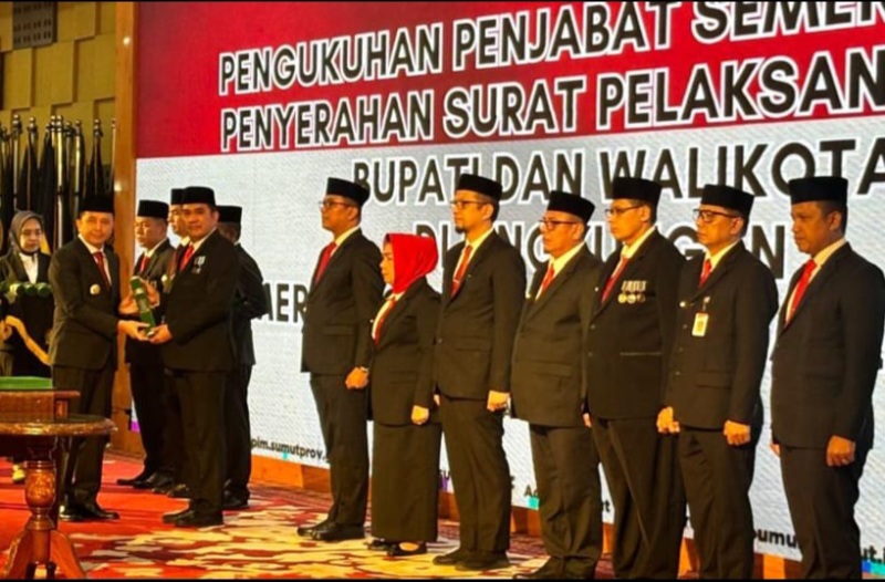 Pj. Gubsu Kukuhkan11 Pjs Kepala Daerah