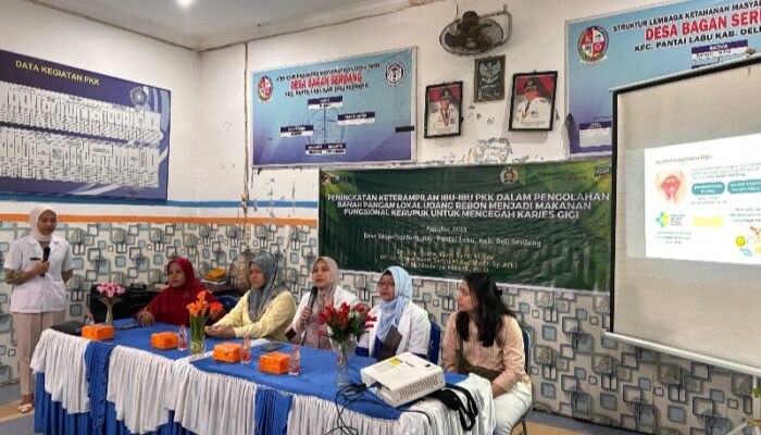 Tim LPPM USU Ajarkan Pembuatan Kerupuk Udang Rebon Di Pantai Labu