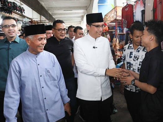 Serap Aspirasi Pedagang, Rico Waas Kunjungi Pusat Pasar Kota Medan