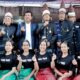 Bupati Simalungun foto bersama dengan Hasusuran Raja dan Sanggar Seni Sihoda sebelum berangkat mengikuti Festival Adat dan Budaya Nusantara di Padang, Sumbar.(Waspada/ist).