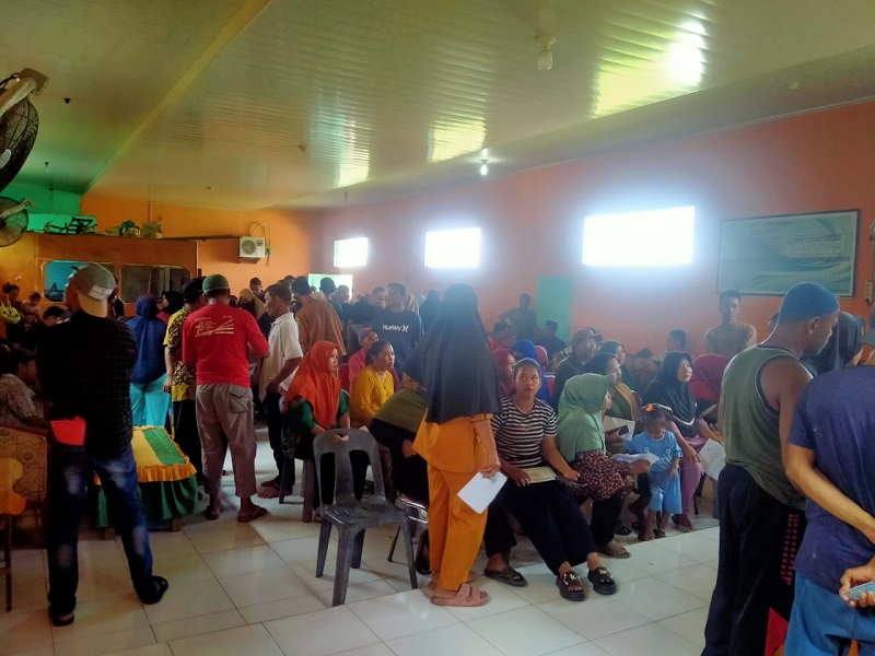 NELAYAN hadiri proses audit dari Inspektorat Pemkab Langkat. Waspada/Ist