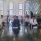 Para bakal calon saat melakukan pengujian baca Al-Qur'an di Medjid Baitul A la Giok Nagan Raya, Rabu (4/9).(Waspada/Muji Burrahman)