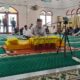 Paslon Bupati Aceh Tamiang, Armia Fahmi dan Wakil Bupati, Ismail mengikuti uji baca Al-Qur'an pada Kamis (5/9) di Masjid Nur Hasanah Kampung Perkebunan Tanah Terban,Kecamatan Karang Baru. (Waspada/Yusri).