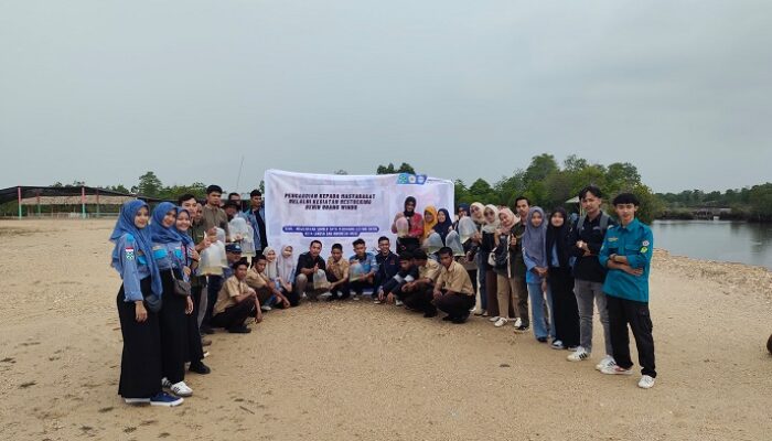 Mahasiswa Prodi Akuakultur Unsam Melakukan Restocking Udang Windu Hasil Pembenihan Mandiri