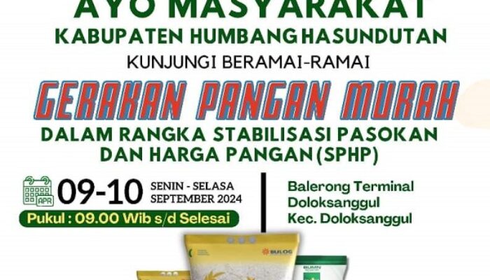 Kendalikan Inflasi, Pemkab Humhahas Akan Buka GPM