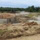 Proyek Bendung Krueng Pase yang sedang dikerjakan oleh PT Cassanova Makmur Perkasa. Waspada/Ist