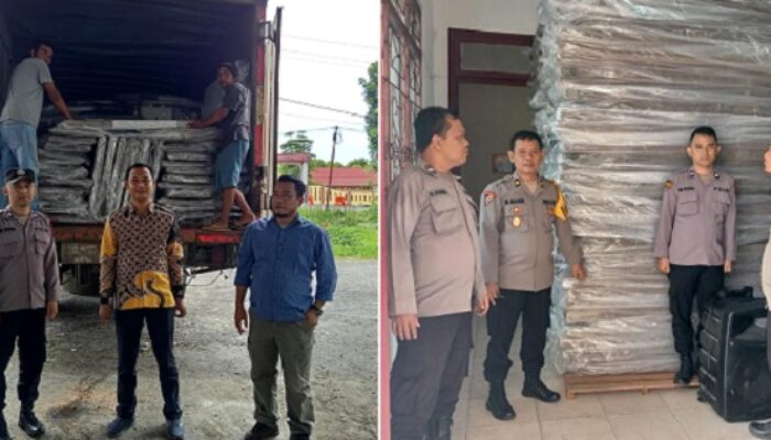 Polres Kawal Logistik Pilkada Simalungun