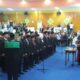 Pelantikan dan pengambilan sumpah anggota DPRK Aceh Tamiang periode 2024 – 2029 yang berlangsung Senin (9/9) di ruang sidang utama DPRK setempat.(Waspada/Yusri).