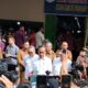 Presiden Jokowi didampingi Menteri Perdagangan Zulkifli Hasan, Menteri PUPR Basuki Hadimoeljono memberi keterangan kepada wartawan usai berkunjung ke Pasar tradisional Deli Mas Lubukpakam, Selasa (10/9). (Waspada/Khairul K Siregar/B)