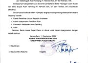 KIP Aceh Tamiang Tolak Bacalon Hamdan Sati – Febriadi   