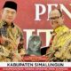 Wakil Bupati Simalungun H.Zonny Waldi menerima penghargaan Paritrana Award Tahun 2024 diberikan Menteri Koordinator Bidang Pembangunan Manusia dan Kebudayaan RI, Muhadjir Effendy.(Waspada /ist)