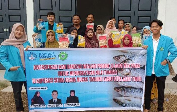 PKM Dosen Fakultas Teknik Universitas Samudra berdayakan Koperasi Serba Usaha (KSU) Muara Tanjung Desa Tanjung Minjei, Kecamatan Madat Kabupaten Aceh Timur. Waspada/Munawar