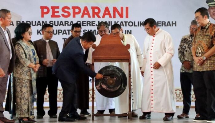 Bupati Simalungun Buka Giat Pesparani Katolik 2024