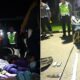 Petugas kepolisian jajaran Polres Binjai mengamankan remaja yang berkonvoi membawa sajam dan barang bukti sajam yang diamankan petugas dari tangan para remaja diduga terlibat geng motor. (Waspada/ist)