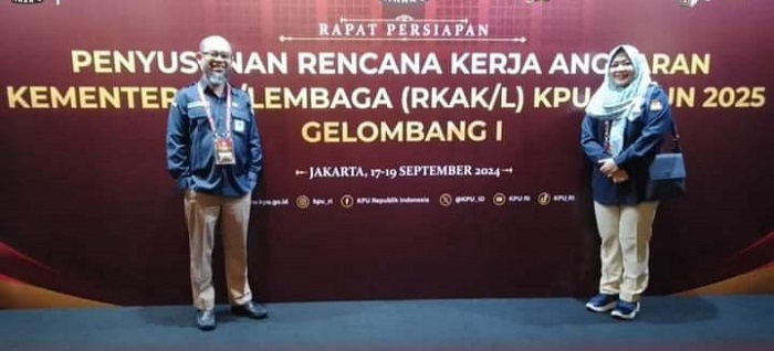 KPU Batubara mengikuti kegiatan Rakor dan Raker yang diselenggarakan KPU RI dan KPU Provsu. Waspada/Ist