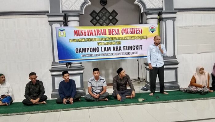 Gampong Lam Ara Eungkit Gelar Musdes Penyusunan RKPG TA 2025
