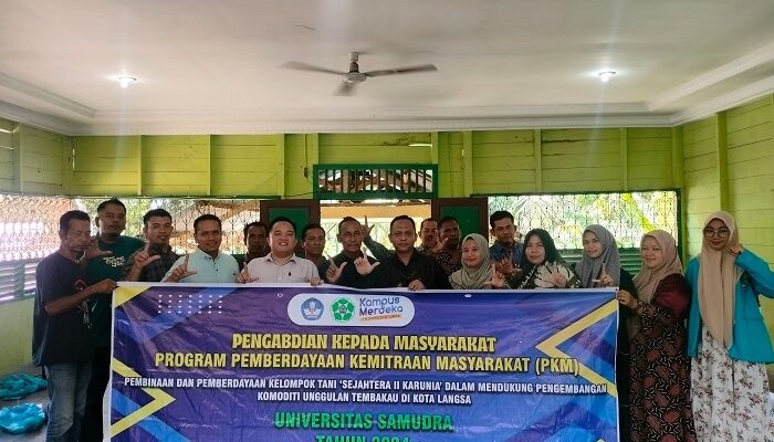Dosen Unsam Dukung Pengembangan Komoditi Unggulan Tembakau Di Langsa