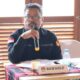 Kordiv HP2H Bawaslu Tapsel, Vernando Maruli Aruan, ST, C.Med memberikan tanggapan dan masukan pada rapat pleno terbuka KPU Tapsel tentang rekapitulasi dan penetapan DPT Pilkada 2024 di Sopo Namora, Sipirok, Tapsel, Sabtu (21/9). Waspada/ist