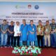 Pasangan Balon Bupati dan Wakil Bupati Tapsel, Gus Irawan Pasaribu, SE, Ak, MM, CA dan Jafar Syahbuddin Ritonga, DBA foto bersama dengan KPU dan Bawaslu Tapsel usai pemeriksaan kesehatan di RSUP H. Adam Malik, Medan, Minggu (1/9). Waspada/Ist.