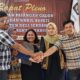 Ketua KPU Deliserdang Relis Yanthy Panjaitan bersama komisioner Ziaulhaq Siregar, Uswatun Hasanah Harahap, Desy Choirunnisa Lubis dan Erdinata Sinuhaji usai rapat pleno. (Waspada/ist).