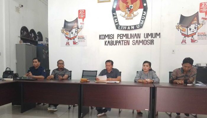 KPU Samosir Tetapkan 2 Paslon Di Pilkada 2024