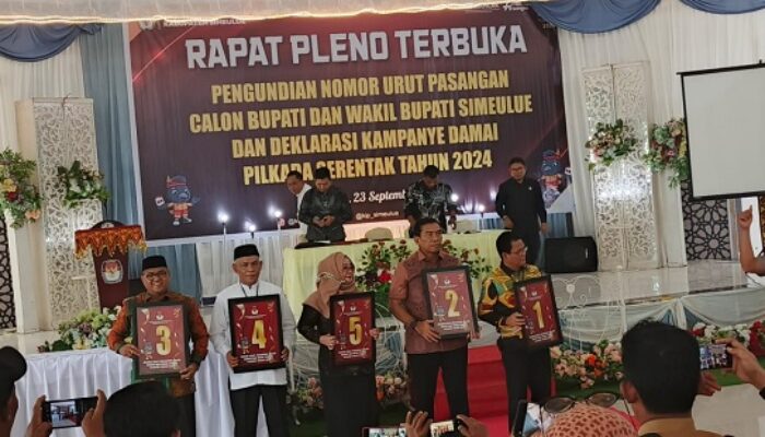 Bacakada Simeulue Cabut Nomor, 1 Pasangan AHI, 5 Amanah