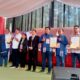 KPU Samosir melaksanakan pengundian nomor urut kepada kedua paslon. Waspada/Valen Sitorus.