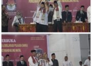 Rapat pleno pengambilan nomor urut pasangan calon Bupati dan Wakil Bupati Madina. Waspada/Ali Anhar Harahap.
