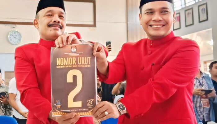 Calon Bupati Pidie Sarjani Abdullah Dan Mualem Dapat Nomor 2