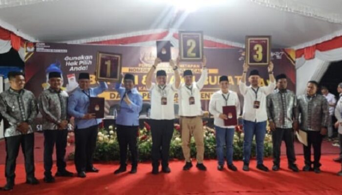 KPU Undi Nomor Urut Paslon Bupati Batubara