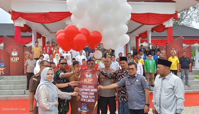 Lima Calon Wali Kota/Wakil Wali Kota Langsa Deklarasi Kampanye Damai