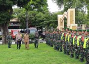 Pj Wali Kota Sabang pimpin Apel Gelar Pasukan di Mapolres Sabang.(Waspada/ist)