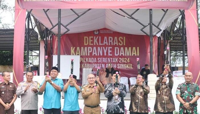 Deklarasi Damai Pilkada, Kapolres Aceh Singkil Serahterima Walpri